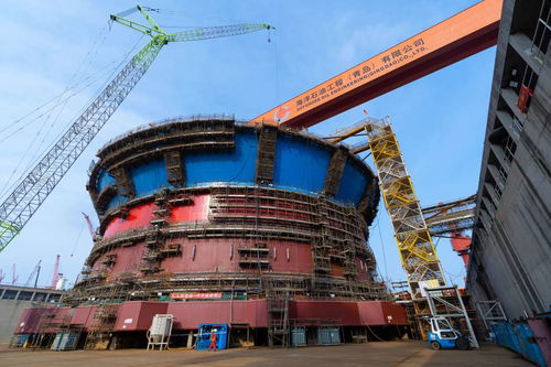 可運行15年不回塢 亞洲首艘新型 海上油氣加工廠 船體完工